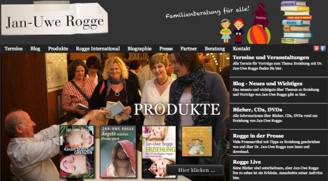 Screen Shot Home Jan Uwe Rogge Website