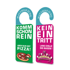 Türanhänger: Kein Eintritt - lang chille die Queen